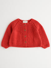 將圖片加載到圖庫查看器，Baby Girl Red Knitted Cardigan
